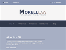 Tablet Screenshot of legalhelpfordui.com